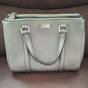 Kate Spade Metallic Gray Satchel